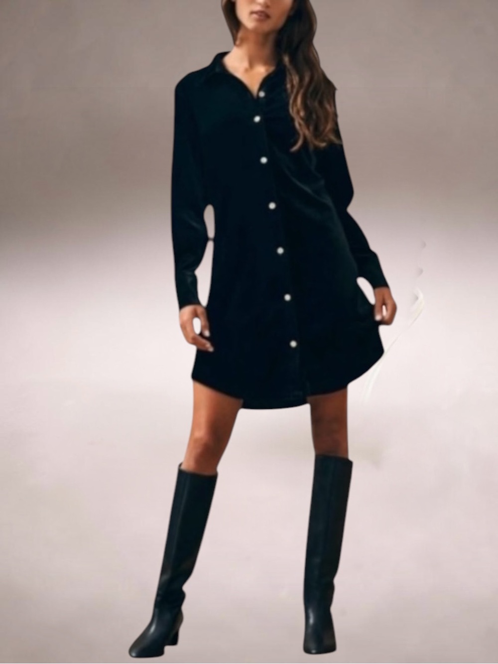FAHERTY STRETCH SILK VELVET GENEVIEVE DRESS SIZE XL